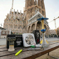 Pack Cachimba Diavla Luxury Azul y Dorada