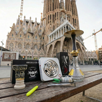 Pack Cachimba Diavla Luxury Negra y Dorada