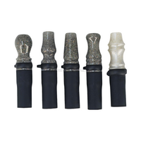 Boquilla de Resina Premium Shisha Purpurina Blanca