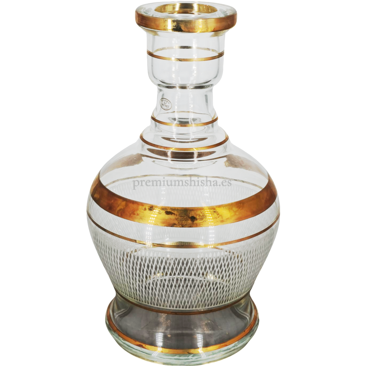 Base Premium Shisha Bohemia Budur Transparente - Frontal - Premium Shisha