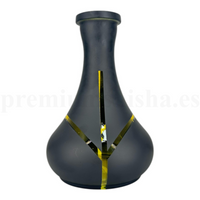Base Premium Shisha Drop Stripes Amarillo - Frontal - Premium Shisha