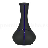Base Premium Shisha Drop Stripes Azul - Frontal - Premium Shisha