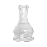 Base Premium Shisha Mini Drop Transparente - Frontal - Premium Shisha