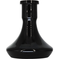 Base Premium Shisha Mini Smooth Negra - Frontal - Premium Shisha