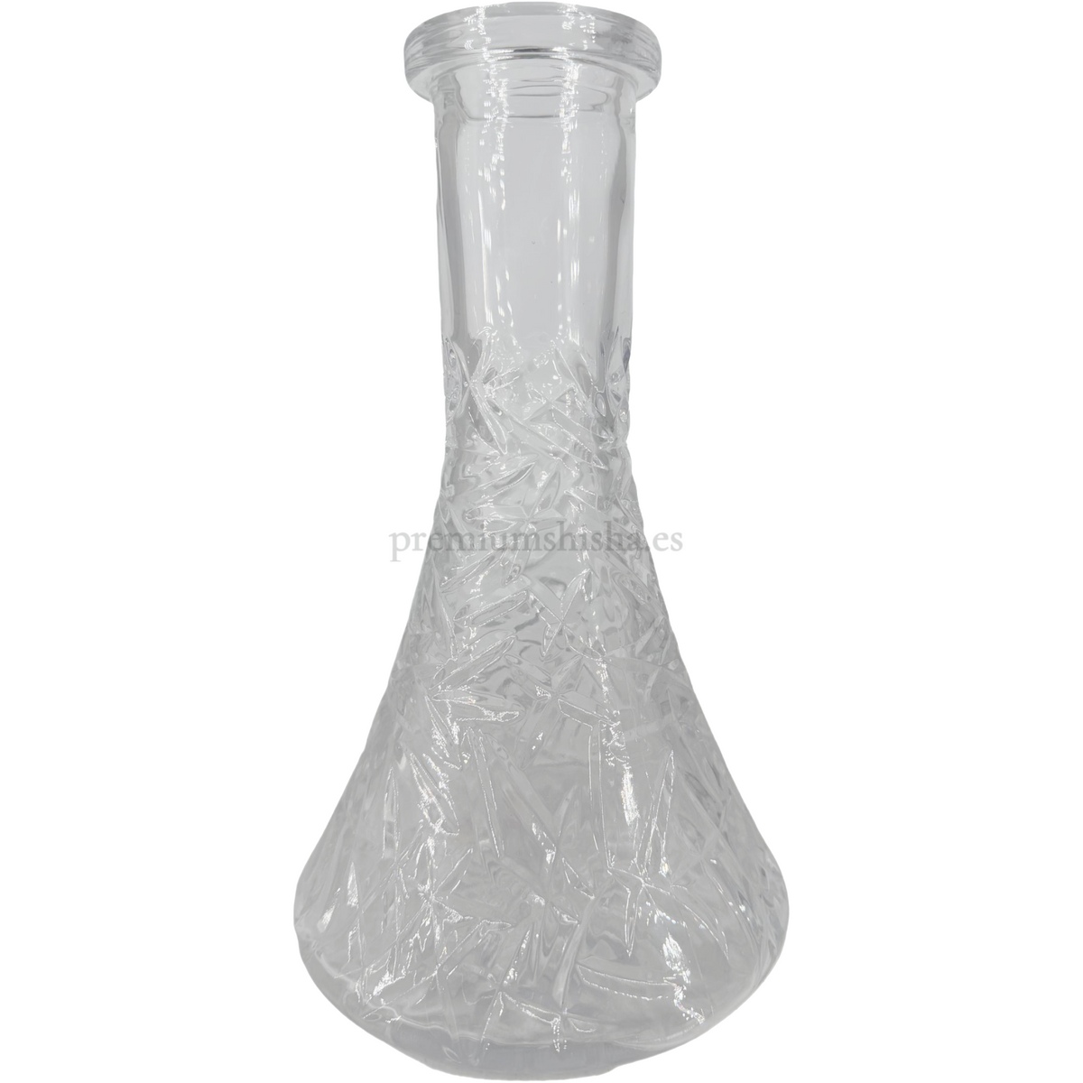 Base Premium Shisha Pirámide Hielo Transparente - Frontal - Premium Shisha