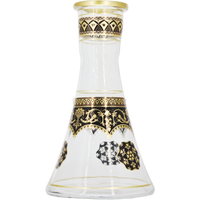 Base Premium Shisha Tradi Negra y Dorada - Frontal - Premium Shisha