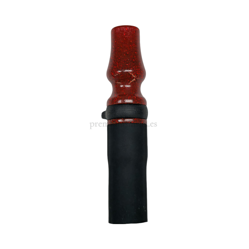 Boquilla de Resina Premium Shisha Purpurina Roja