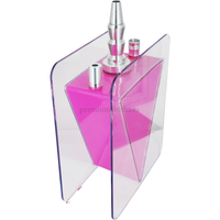 Cachimba Acrylic Hookah V Shape Rosa - Detalle 1 - Premium Shisha