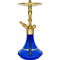 Cachimba Aladin MVP 360 Dorada y Azul - Frontal - Premium Shisha