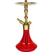 Cachimba Aladin MVP 360 Dorada y Roja - Frontal - Premium Shisha