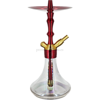 Cachimba Aladin MVP 360 Hero Edition Roja y Dorada - Frontal - Premium Shisha