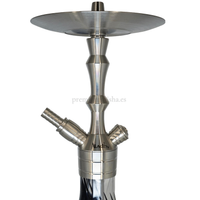 Cachimba Aladin MVP 360 Plateada, Transparente y Negra - Detalle 1 - Premium Shisha