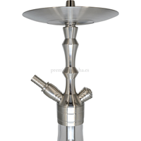Cachimba Aladin MVP 360 Transparente anillo Plateado - Detalle 1 - Premium Shisha