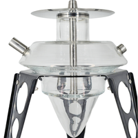 Cachimba Hookah Flame Trinity Negra - Detalle 1 - Premium Shisha