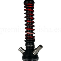 Cachimba Mamay Coilover Mini Roja Splash - Detalle 1 - Premium Shisha