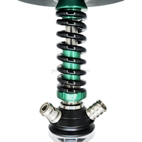 Cachimba Mamay Custom Coilover Negra y Verde - Detalle 1 - Premium Shisha