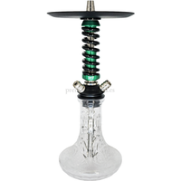 Cachimba Mamay Custom Coilover Negra y Verde - Frontal - Premium Shisha