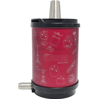 Cachimba Oduman Atomic Roja - Frontal - Premium Shisha