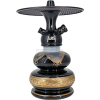 Cachimba Tahta Mini Black Bubble - Frontal - Premium Shisha