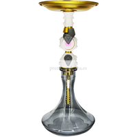 Cachimba Triton Aurora Blanca - Frontal - Premium Shisha