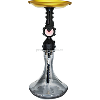 Cachimba Triton Aurora Negra - Frontal - Premium Shisha