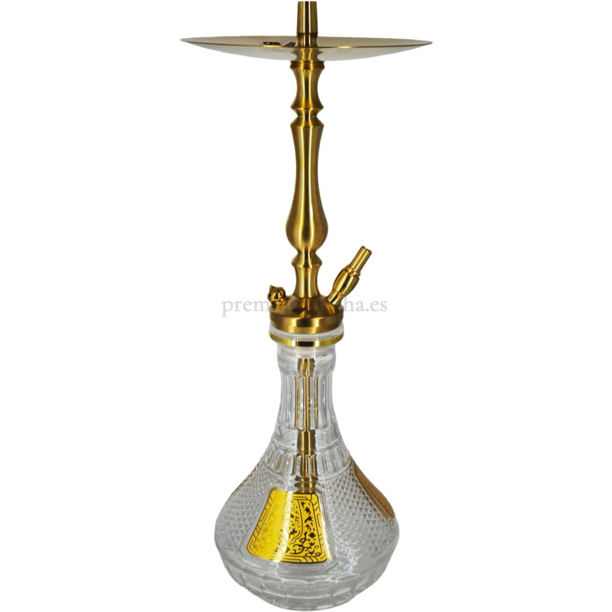 Cachimba WD Hookah Tradi Inox Gold - Frontal - Premium Shisha