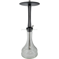 Cachimba YKAP Hookah Wood Negra - Frontal - Premium Shisha