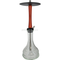 Cachimba YKAP Hookah Wood Roja - Frontal - Premium Shisha