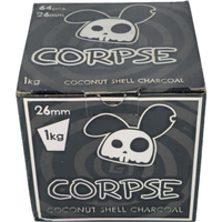 Carbón Corpse 1Kg 26mm - Frontal - Premium Shisha
