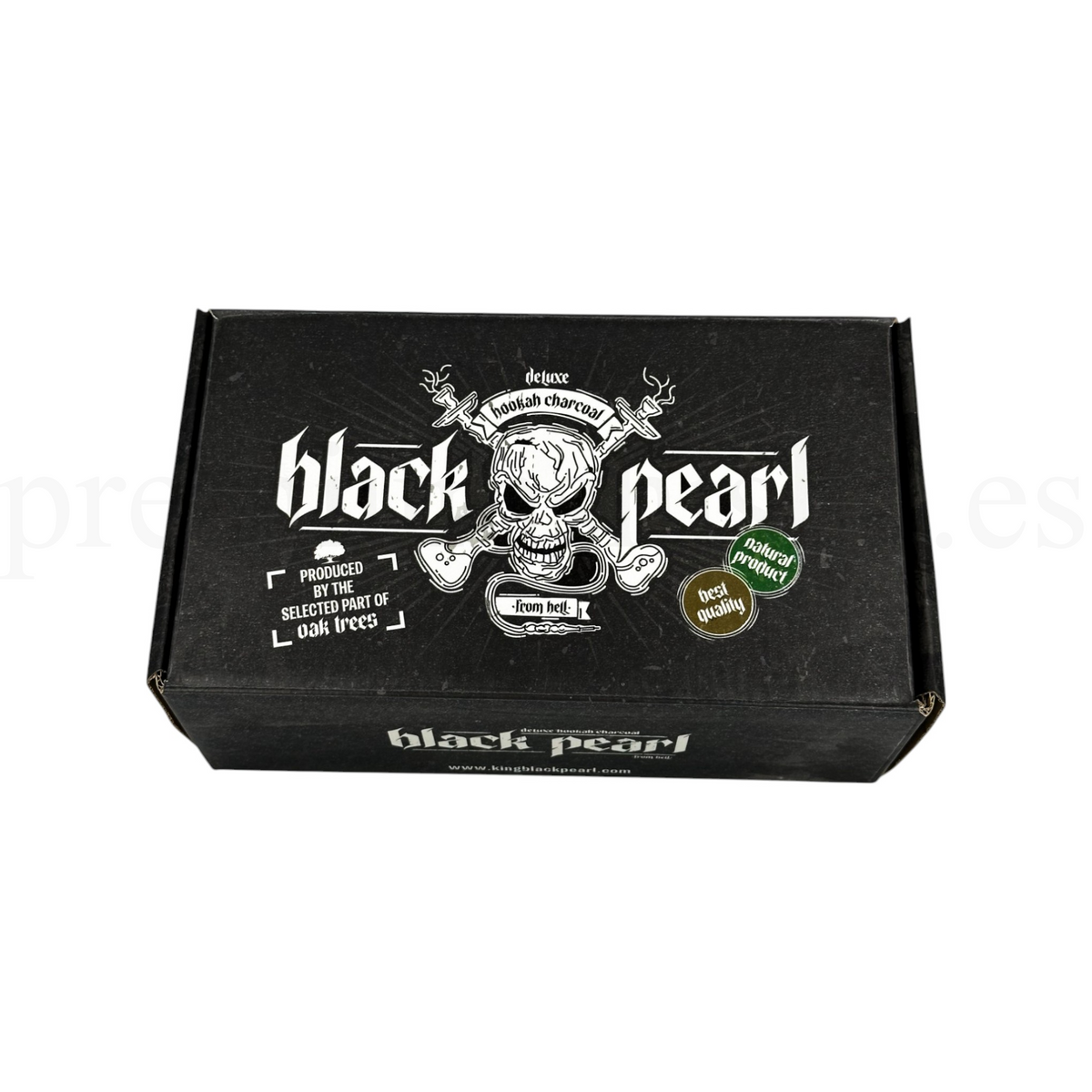 Carbón King Black Pearl 30 Unidades 26mm - Frontal - Premium Shisha