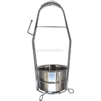 Carbonera Premium Shisha Plateada - Frontal - Premium Shisha