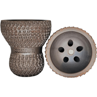 Cazoleta Cosmo Bowl Dragon Marrón - Frontal - Premium Shisha