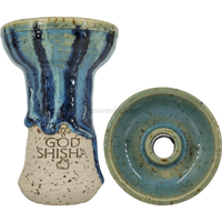 Cazoleta God Shisha Sea Azul - Frontal - Premium Shisha