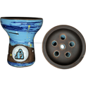 Cazoleta Kong Boy Space Van Gogh Tradi Azul Claro y Azul Oscuro - Frontal - Premium Shisha