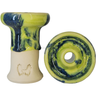 Cazoleta Mud Bowl True Verde Claro y Verde Oscuro - Frontal - Premium Shisha