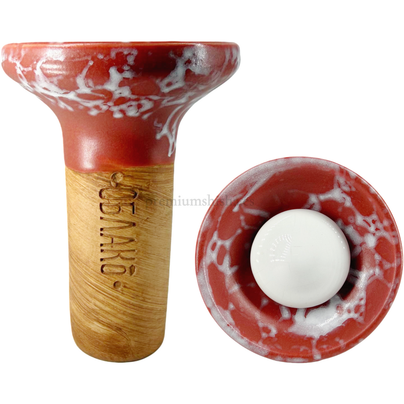 Cazoleta Oblako Flow White On Brown Marble
