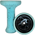 Cazoleta Oblako Mono Tradi Turquesa y Negra - Frontal - Premium Shisha