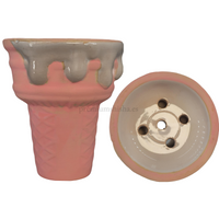 Cazoleta Premium Shisha Helado Rosa