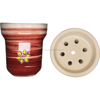 Cazoleta Solaris Mars Glaze Tradi Blanca y Roja - Frontal - Premium Shisha