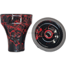 Cazoleta Solaris Styx Phunnel Negra y Roja - Frontal - Premium Shisha