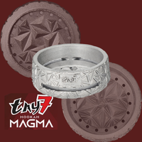 Gestor de calor Magma Hookah K-lu Plateado ≤ 27mm - Frontal - Premium Shisha