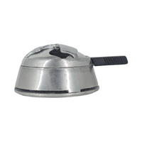 Gestor de Calor Premium Shisha K-lu Plateado ≤ 26mm - Frontal - Premium Shisha