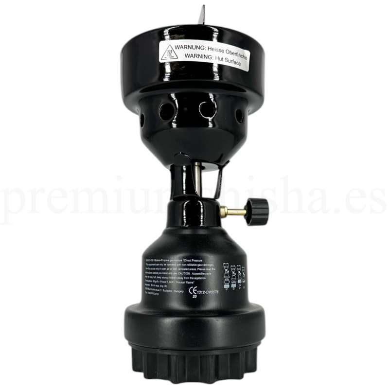 Hornillo de Gas Hookah Flame Negro