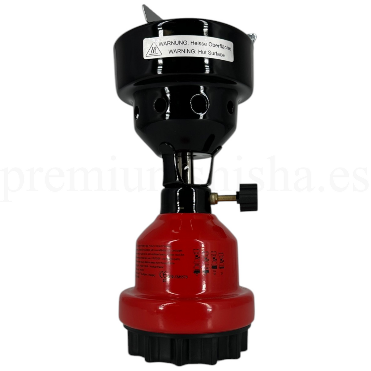 Hornillo de Gas Hookah Flame Rojo - Frontal - Premium Shisha
