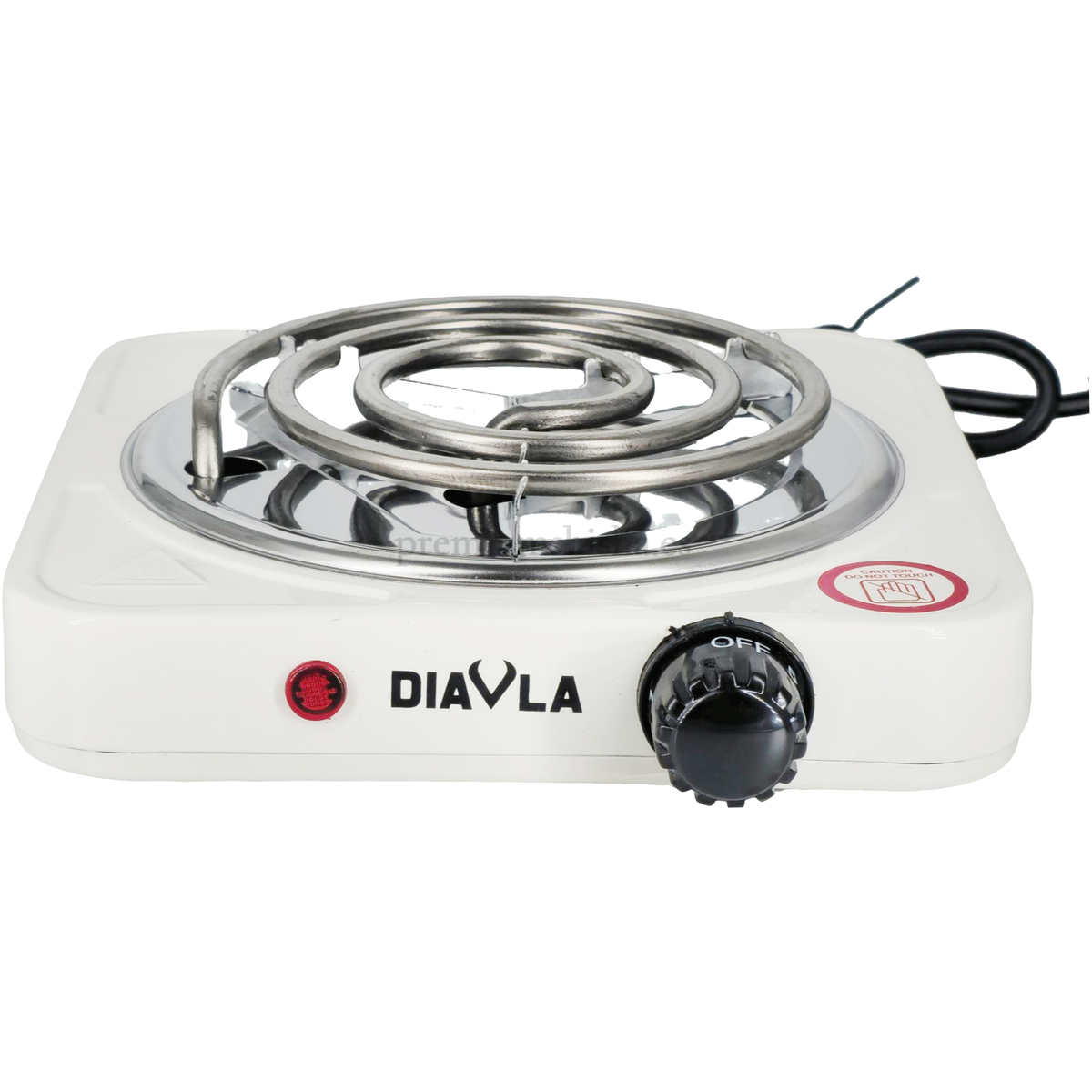 Hornillo Électrico Diavla Plano - Frontal - Premium Shisha