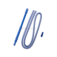 Kit Manguera Premium Shisha Blazar Flex Azul - Frontal - Premium Shisha