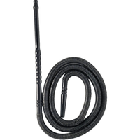 Manguera Desechable Premium Shisha Negra - Frontal - Premium Shisha