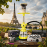 Pack Cachimba El-Badia Celeste Acid Yellow - Frontal - Premium Shisha