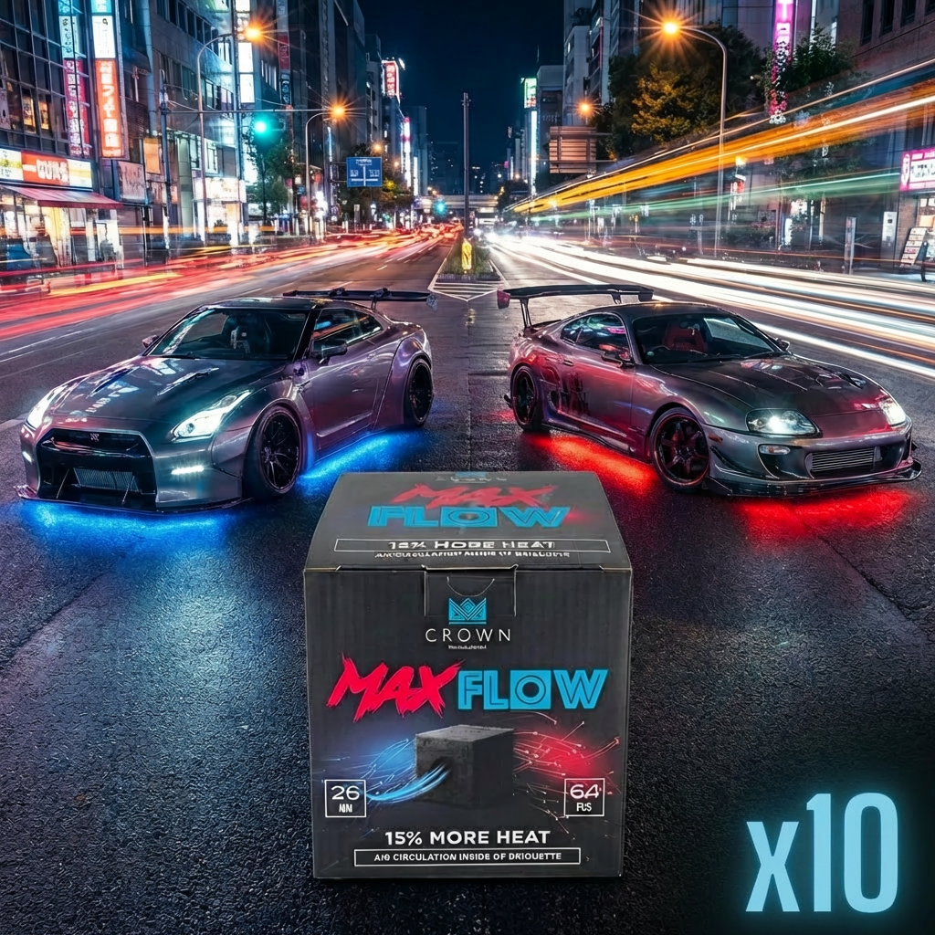Pack Carbón Max Flow 10kg 26mm - Frontal - Premium Shisha