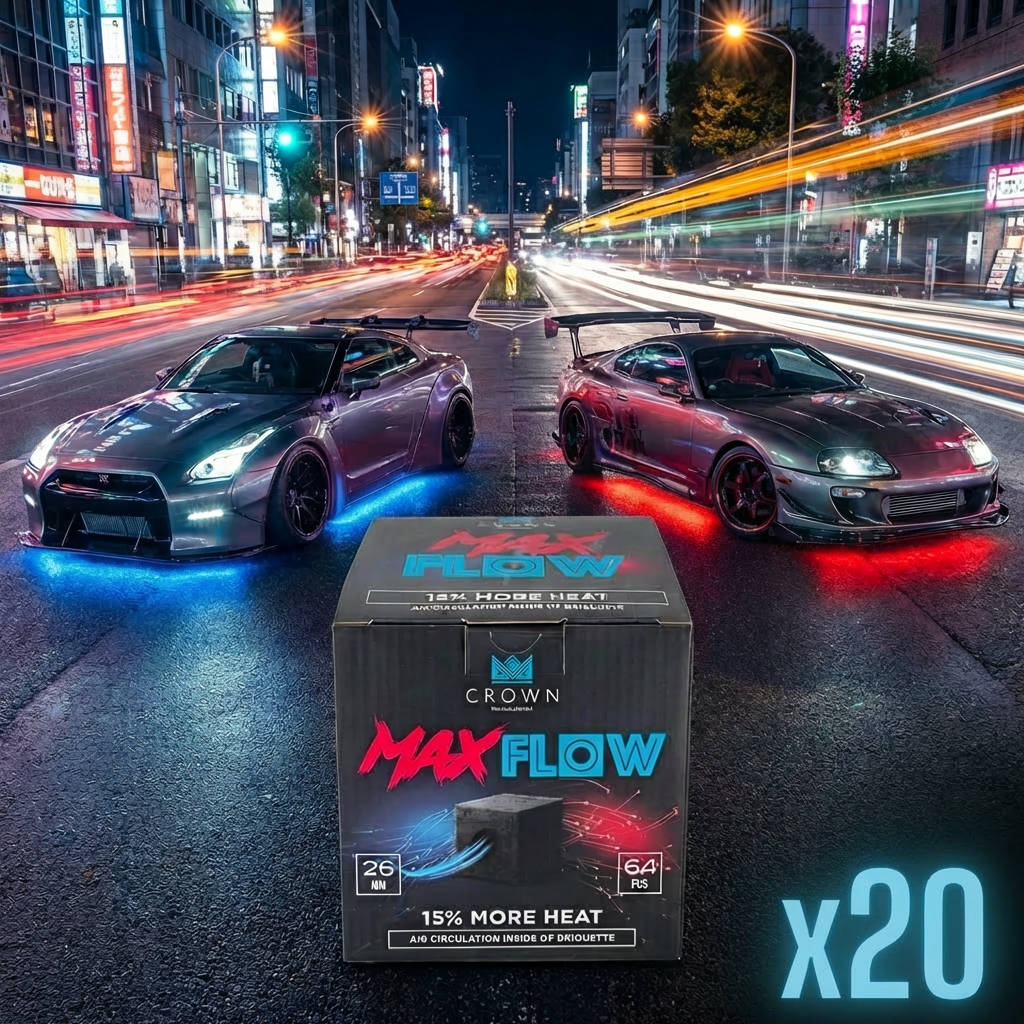 Pack Carbón Max Flow 20kg 26mm - Frontal - Premium Shisha